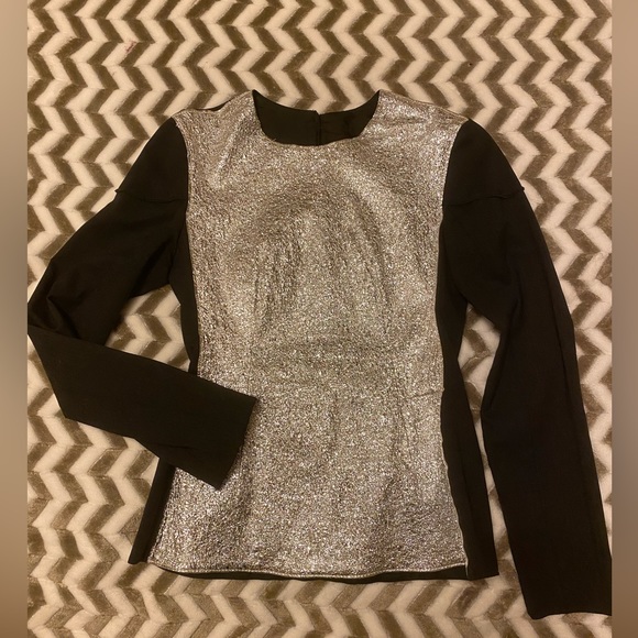 RARE!!! TER ET BANTINE SILVER TOP LONG
SLEEVE ZIPPER SIZE 38EU(XS) - Picture 9 of 9